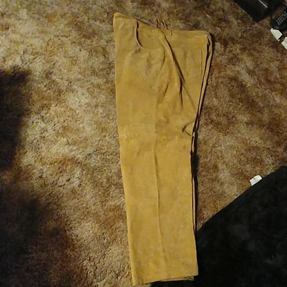 Metrostyle leather gold pants